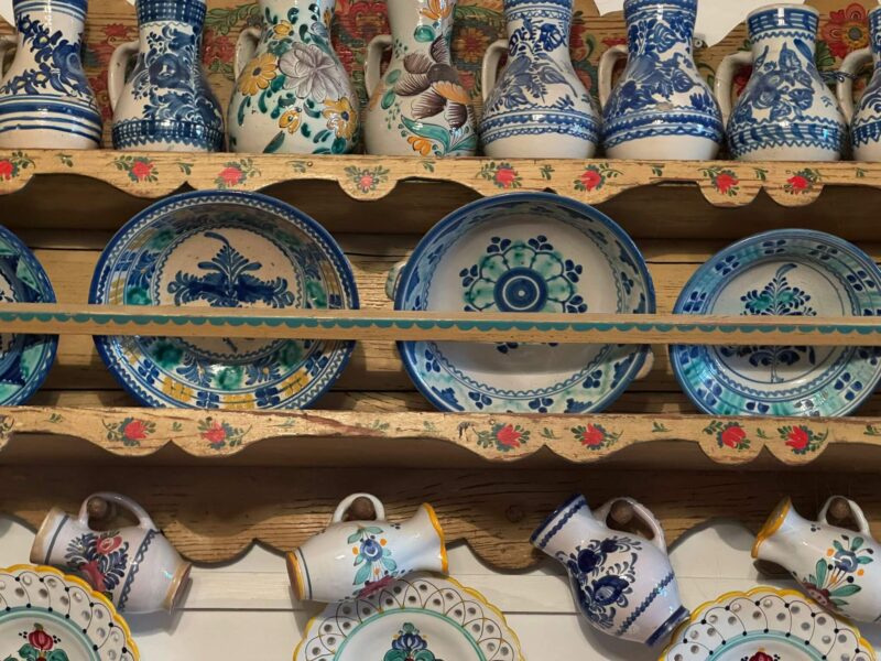 famous traditional Majolika pottery typical for Small Carpathian Region during Small Carpathian Wine Discover Tour